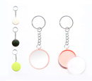 Double Sides Plastic Transparent Keychain with Mirror