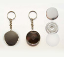 Single Side Plating Keychain with Button